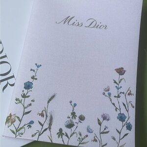 Dior Miss Dior Floral Notebook with Blue and Green Accents